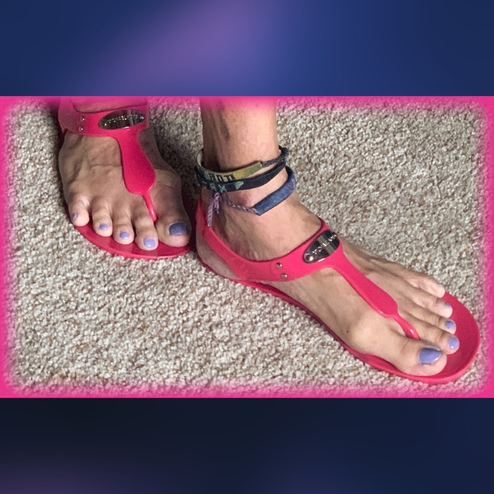 🍉 MK Watermelon Jelly Sandals